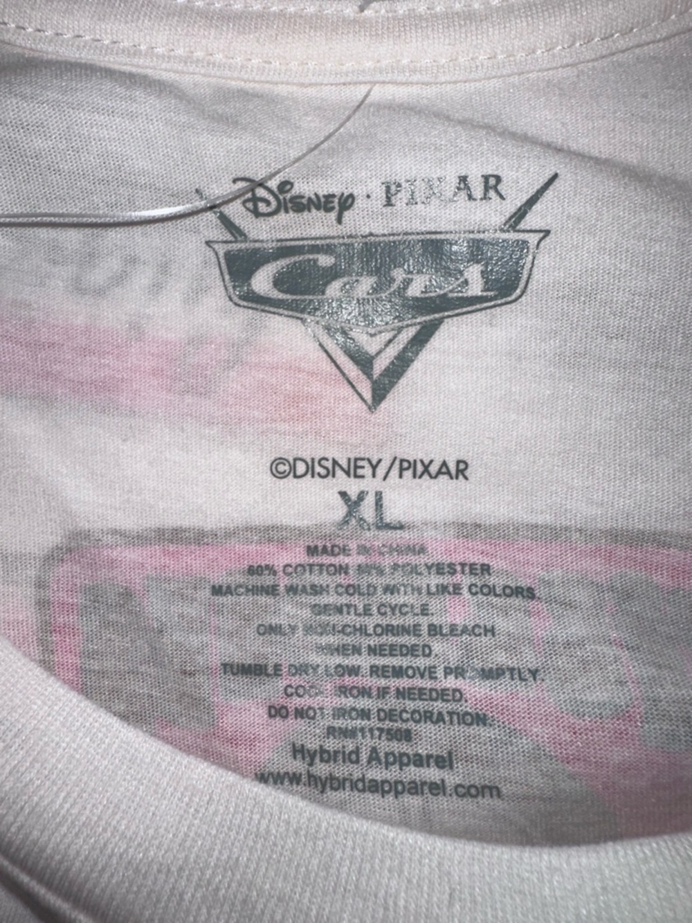 Disney Cars Logo Grid Tee - White, Red, Black - Picture 8 of 8